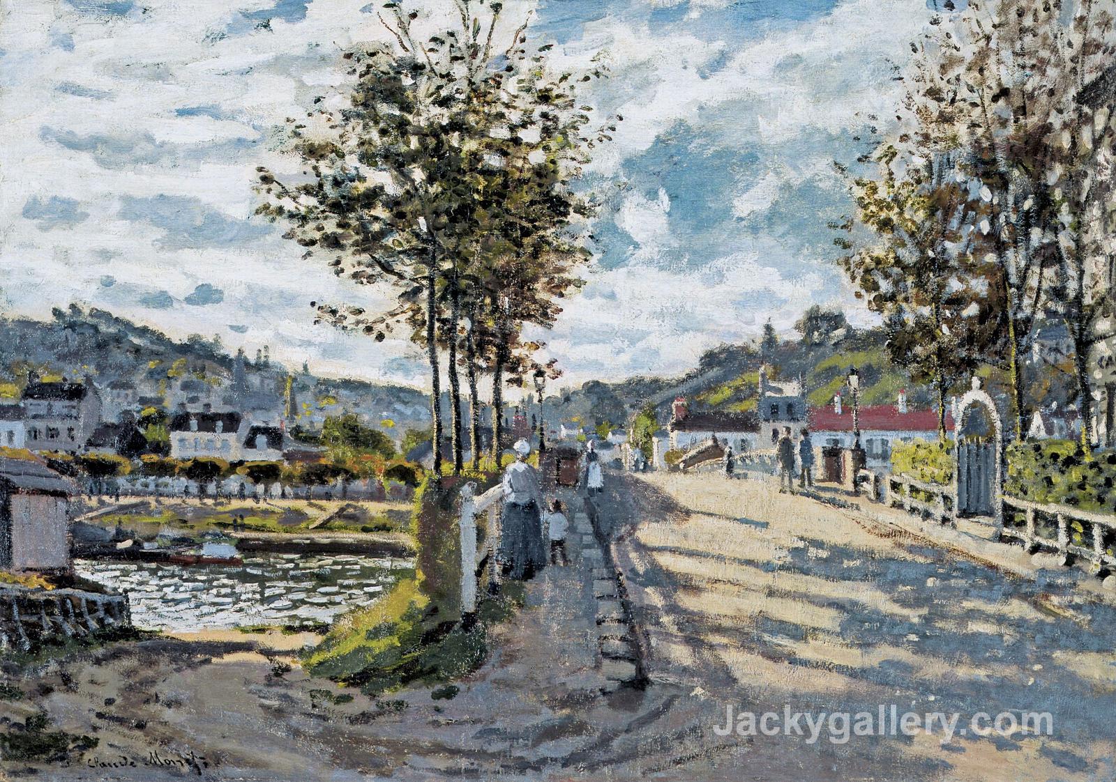 The Bridge at Bougival by Claude Monet paintings reproduction
